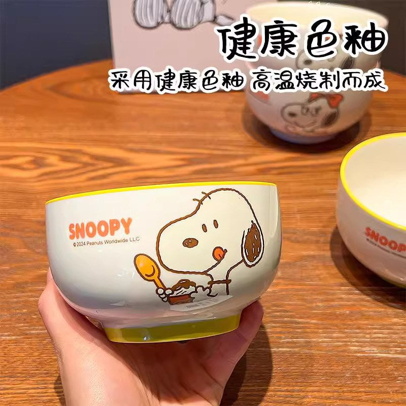 【曙曦】正版現貨 史努比 帶蓋馬克杯 水杯 牛奶杯 咖啡杯 陶瓷材質 送禮 商品圖片 4