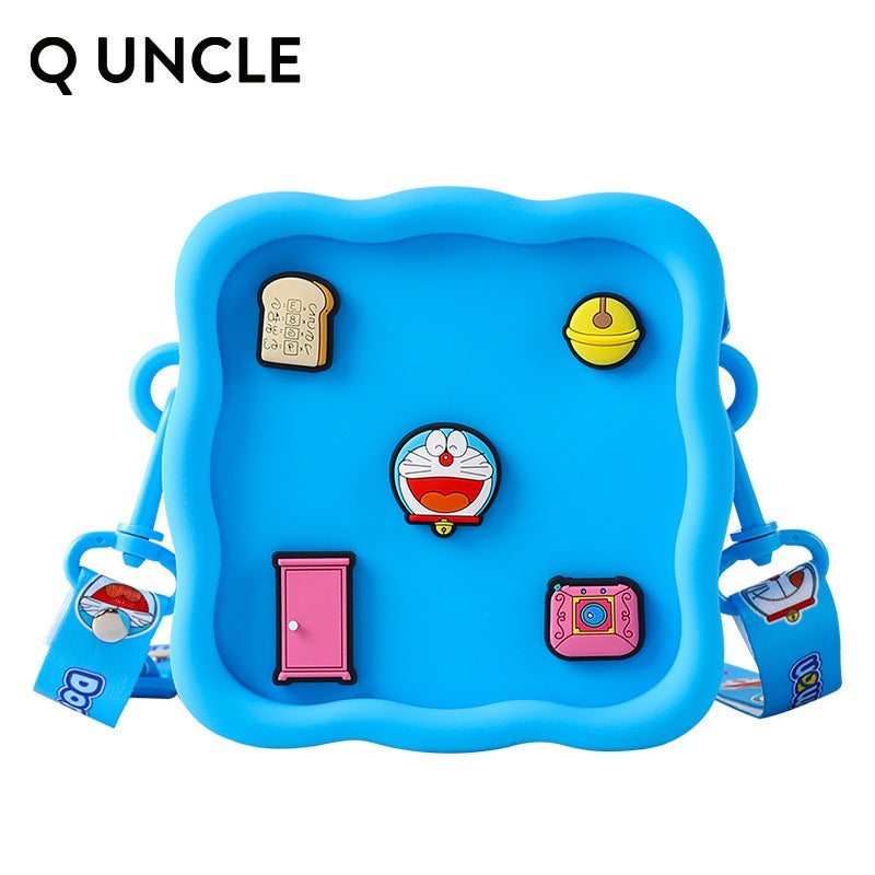 【Q UNCLE】正版現貨 哆啦A夢 DIY貼片斜跨包 零錢包 包包 硬幣包 耳機包 吊飾 小叮噹 哆啦a夢 收納包 商品圖片 5