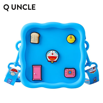 【Q UNCLE】正版現貨 哆啦A夢 DIY貼片斜跨包 零錢包 包包 硬幣包 耳機包 吊飾 小叮噹 哆啦a夢 收納包 商品圖片 5