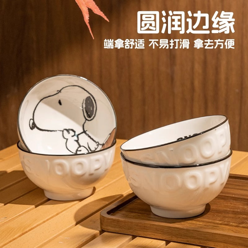 【曙曦】正版現貨 史努比 經典禮盒裝 飯碗 米飯 陶瓷材質 可微波清蒸 禮盒包裝 送禮 snoopy 曙曦 商品圖片 5
