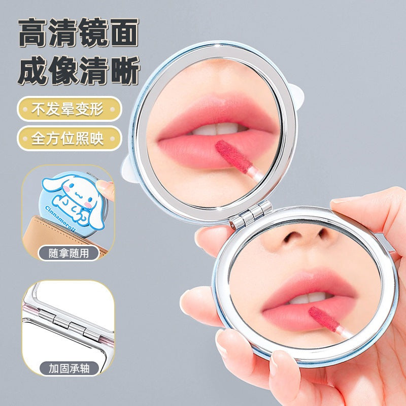 【包包寶】現貨 三麗鷗 摺疊鏡子 庫洛米 玉桂狗 化妝鏡 迷你便攜隨身雙面鏡 送禮 商品圖片 5