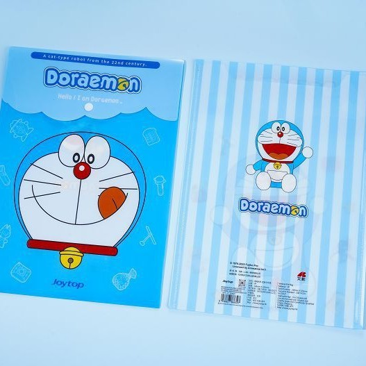 【香港悅木】正版現貨 哆啦A夢 文件袋 文件夾 資料夾 高顏值便攜 卡通動漫 文件袋 送禮 商品圖片 5