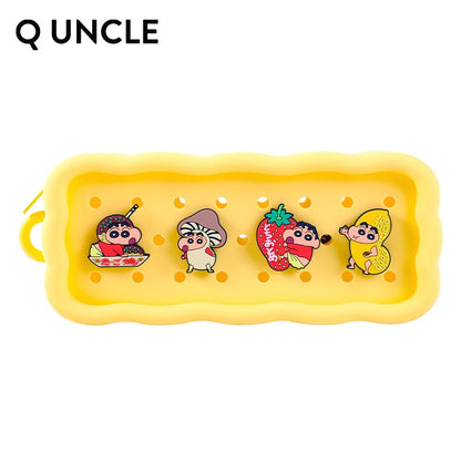 【Q UNCLE】正版現貨 蠟筆小新 長方形收納包 零錢包 硅膠包包 硬幣包 耳機包 吊飾 收納包 飾品包 商品圖片 5