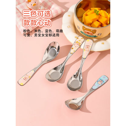 【川島屋】正版現貨 lulu豬 高顏值不銹鋼元寶湯匙 餐具 湯勺 可愛短柄元寶勺 送禮 商品圖片 5