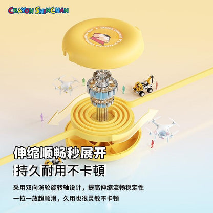【洛克空間】現貨 蠟筆小新 3合1 伸縮數據線 充電線 三星 蘋果 typec USB 安卓 伸縮充電線 三合一 新之助 商品圖片 5