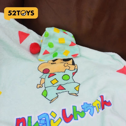 【52TOYS】絕版現貨 蠟筆小新 帽子睡毯 可收納 毛毯 空調被 被子 睡衣小新 高顏值 送禮 小白 新之助 商品圖片 5
