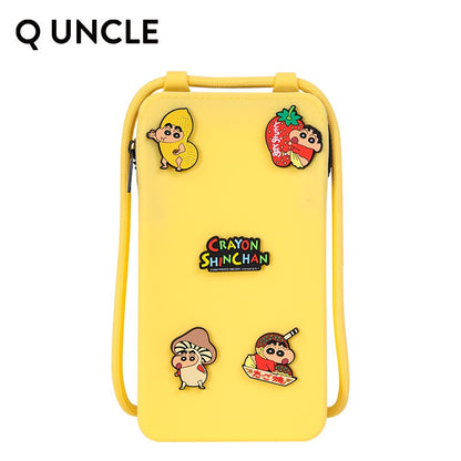 【Q UNCLE】正版現貨 蠟筆小新 觸屏手機包 DIY 收納包 掛件 硅膠包包 吊飾 飾品包 送禮 商品圖片 5