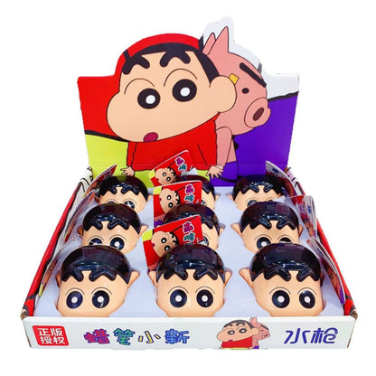 【魔卡丘】正版 蠟筆小新 水槍 玩具 整蠱 大頭小新 夏日 療愈解壓 趣味擺件 新之助 送禮 商品圖片 5