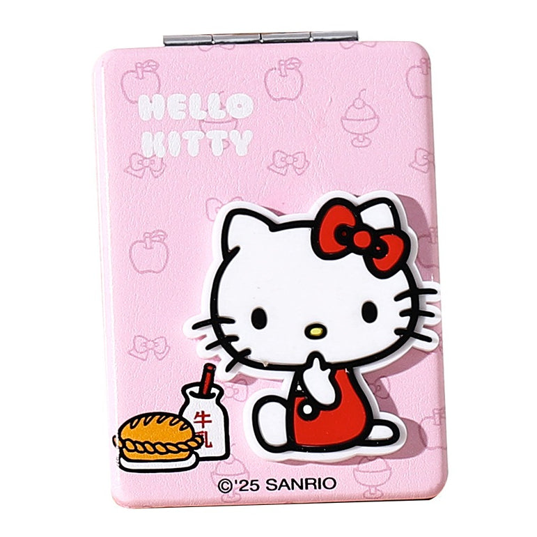 【包包寶】現貨 三麗鷗 化妝鏡 Hello Kitty 雙面折疊鏡 美妝鏡子 隨身 攜帶 包包掛件鏡子 送禮 商品圖片 5