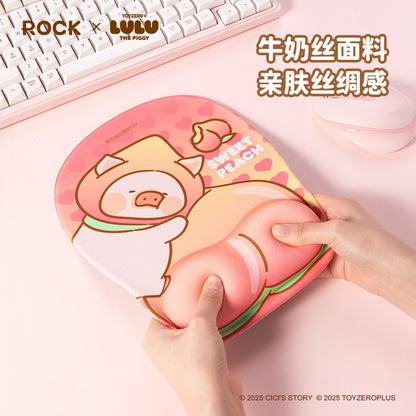 【洛克空間】現貨 lulu豬 滑鼠墊 鼠標墊 3D 桌墊 加厚防滑人體工學 送禮 商品圖片 5