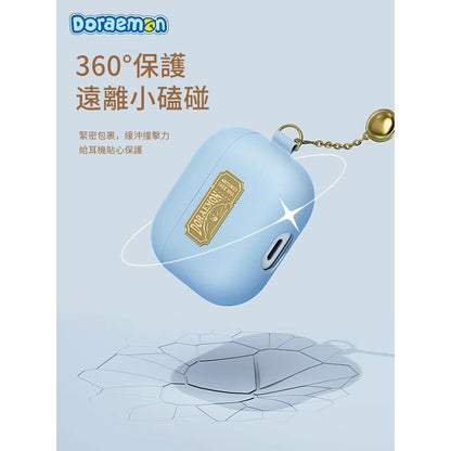 【已停產】正版 哆啦A夢 高端皮革 耳機保護殼 適用蘋果 airpods3 pro2 小叮噹 耳機殼 哆啦a夢 商品圖片 5