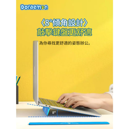 【洛克空間】現貨 哆啦A夢 筆記本電腦支架 便攜 小叮噹 隱形支架 增高架 MacBookpro 散熱架 哆啦a夢 商品圖片 5
