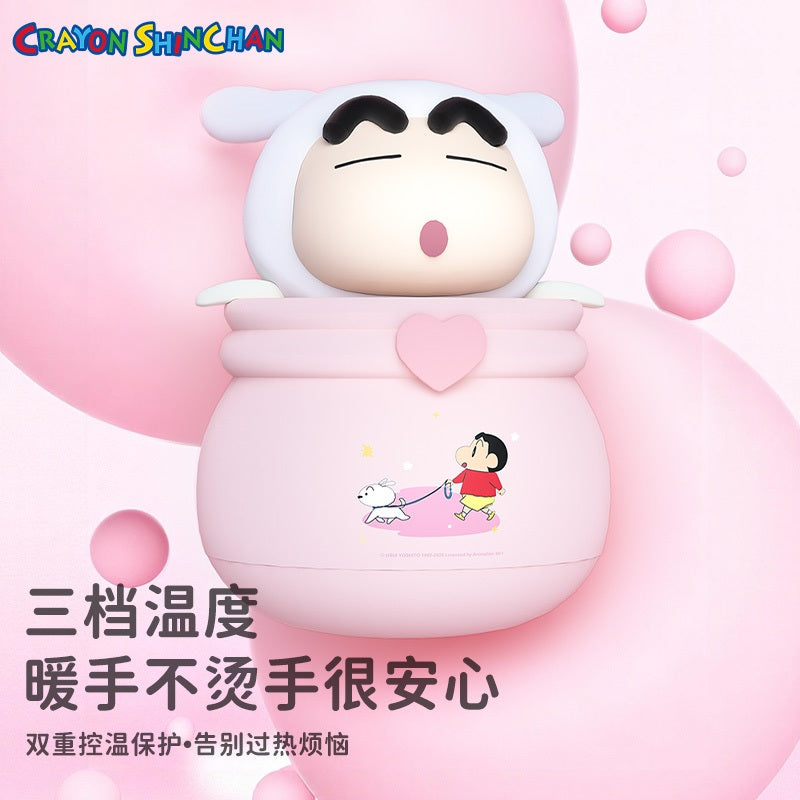 【洛克空間】現貨 蠟筆小新 暖手寶 暖暖包 硅膠材質 送禮 新之助 商品圖片 5