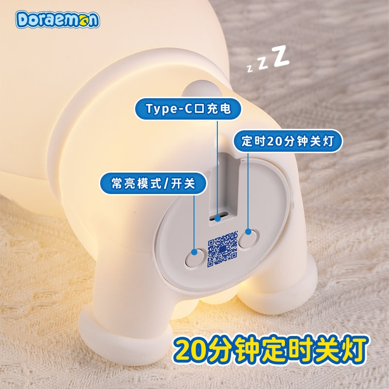 【洛克空間】現貨 哆啦A夢 小夜燈 拍拍燈 氛圍燈 牀頭燈 硅膠材質 送禮 不怕黑 療癒 夜燈 擺件 哆啦a夢 商品圖片 6