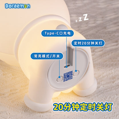 【洛克空間】現貨 哆啦A夢 小夜燈 拍拍燈 氛圍燈 牀頭燈 硅膠材質 送禮 不怕黑 療癒 夜燈 擺件 哆啦a夢 商品圖片 6