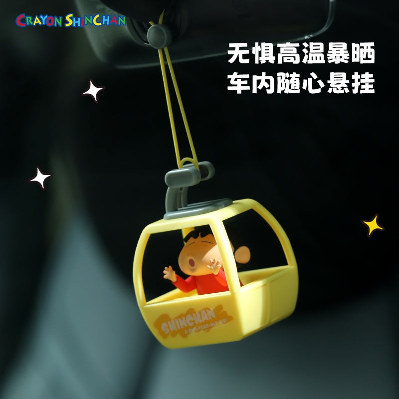 【洛克空間】現貨 蠟筆小新 遊覽車 掛飾 吊飾 掛件 汽車 轎車 香薰擺件 公仔 送禮 新之助 商品圖片 6