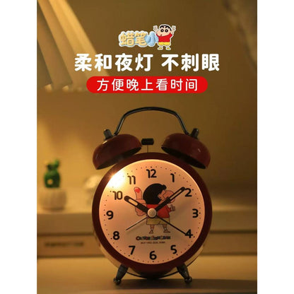 【麥和】現貨 蠟筆小新 時鐘 電子鐘 小鬧鐘 起牀鐘 鬧鈴 學生 送禮 新之助 商品圖片 6