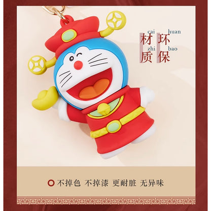 【超逗熊】正版現貨 哆啦A夢 鑰匙圈 財神爺 招財貓 掛飾 汽車 鑰匙扣 小叮噹 書包 揹包 掛件 哆啦a夢 吊飾 商品圖片 6