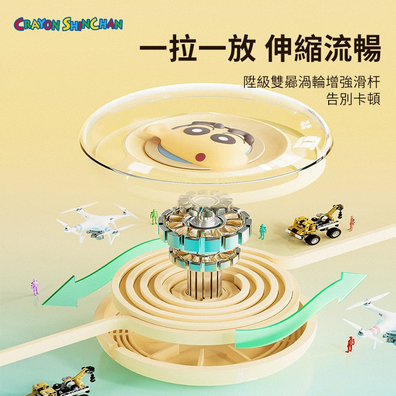 【洛克空間】已絕版 蠟筆小新 三合一 伸縮數據線 充電線 三星 蘋果 typec USB 安卓 3合1 伸縮充電線 商品圖片 6