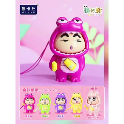 【現貨】正版 蠟筆小新 驚喜變臉 盲盒 公仔 掛件 吊飾 手拿佩劍 可變臉 顏色隨機 新之助 鱷魚先生 商品圖片 6