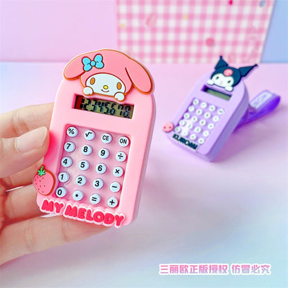 【冉紅】正版現貨 三麗鷗 鑰匙圈 計算器 鑰匙扣 掛件 吊飾 送禮 庫洛米 美樂蒂 大耳狗 商品圖片 7