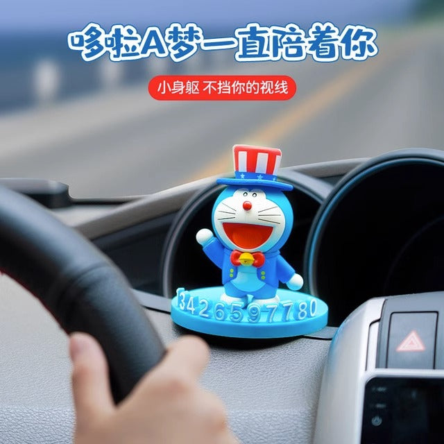 【現貨】正版 哆啦A夢 環遊世界 號碼牌 汽車 轎車 停車牌 停靠牌 挪車牌 移車牌 電話牌 擺件 小叮噹 哆啦a夢 商品圖片 8