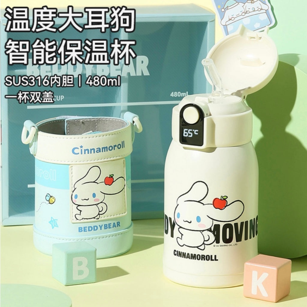 【杯具熊】正版現貨 三麗鷗 溫度大耳狗 保溫杯 保溫瓶 水杯 水壺 韓國品牌 杯具熊 送禮 可斜挎 規格圖片 1