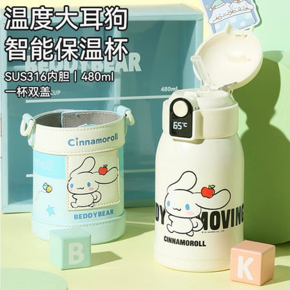 【杯具熊】正版現貨 三麗鷗 溫度大耳狗 保溫杯 保溫瓶 水杯 水壺 韓國品牌 杯具熊 送禮 可斜挎 規格圖片 1