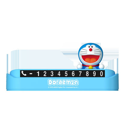 【香百川】正版現貨 哆啦A夢 臨時停車號碼牌 開心哆啦 小叮噹 挪車牌 電話牌 移車卡 哆啦a夢 擺件 規格圖片 1