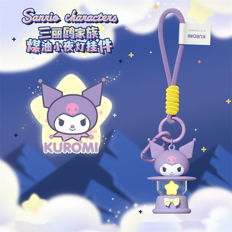 【超逗熊】現貨 三麗鷗 庫洛米 鑰匙扣 鑰匙圈 煤油小夜燈 卡通公仔 發光創意 書包 吊飾 掛件 送禮 美樂蒂 規格圖片 1