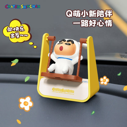 【洛克空間】現貨 蠟筆小新 蕩鞦韆 臨時停車 號碼牌 不怕曬 挪車牌 電話牌 移車卡 轎車 汽車 新之助 停車牌 規格圖片 1