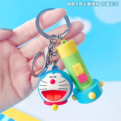 【冉紅】現貨 哆啦A夢 鑰匙圈  鑰匙扣 縮小電筒 掛件 掛飾 手電筒 小叮噹揹包 公仔 掛件 哆啦a夢 規格圖片 1