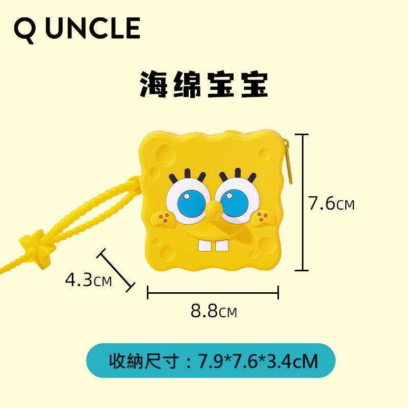 【Q UNCLE】現貨 海綿寶寶 硅膠 零錢包 掛件 異形形 吊飾 耳機包 送禮 胖大星 規格圖片 1