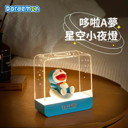 【洛克空間】現貨 哆啦A夢 星空磁吸夜燈 牀頭燈 叮當貓 小叮噹 氛圍燈 哆啦a夢 小夜燈 星空 Doraemon 規格圖片 1