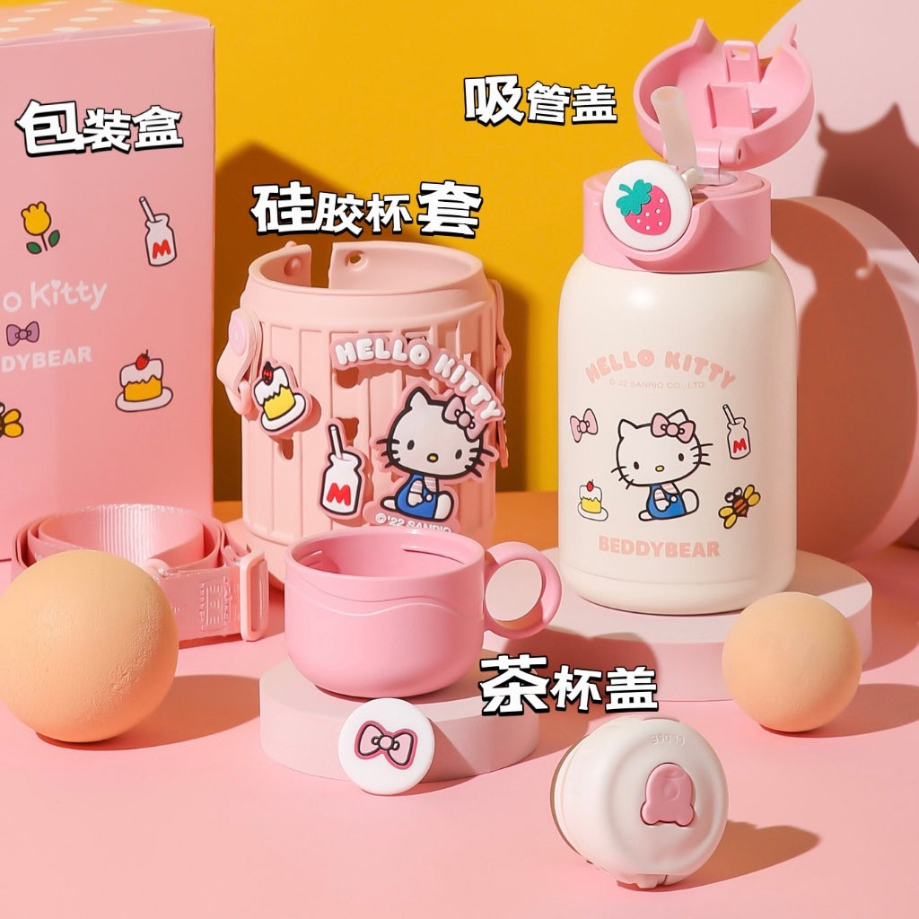 【杯具熊】現貨 三麗鷗 hellokitty 保溫杯 保溫瓶 水杯 水壺 630ml 韓國品牌 杯具熊 送禮 送禮 規格圖片 1