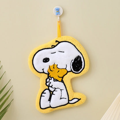 【現貨】 正版 史努比 擦手巾 洗手巾 SNOOPY 洗手間必備 快速吸乾 送禮 廚房擦手 規格圖片 1