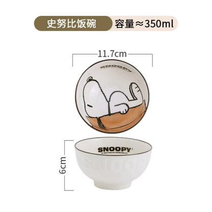【曙曦】正版現貨 史努比 經典系列散裝 餐具 飯碗 盤子 筷子 湯匙 魚盤 易收藏 送禮 snoopy 曙曦 規格圖片 1