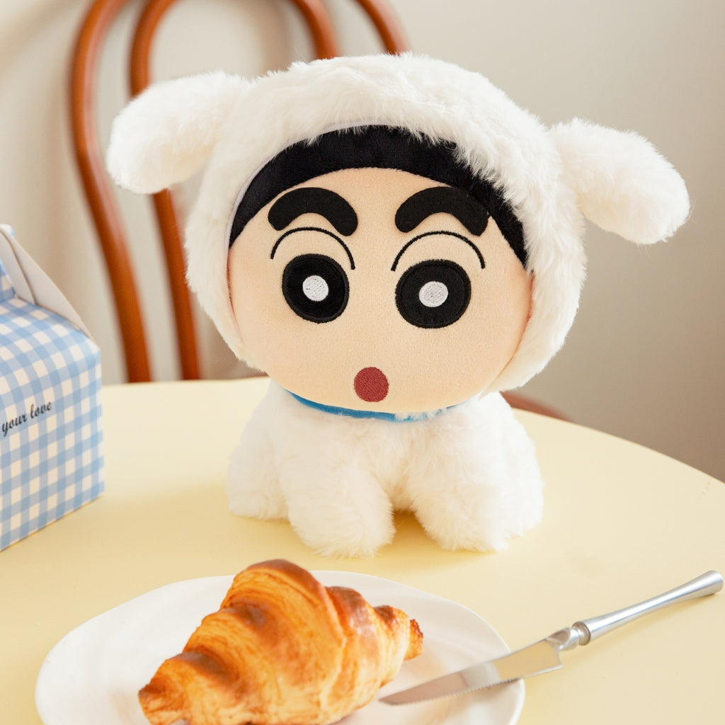 【漫貓】現貨 蠟筆小新 僞裝小白公仔 鱷魚山先生 毛絨玩偶動漫周邊玩具 擺件 送禮 規格圖片 1