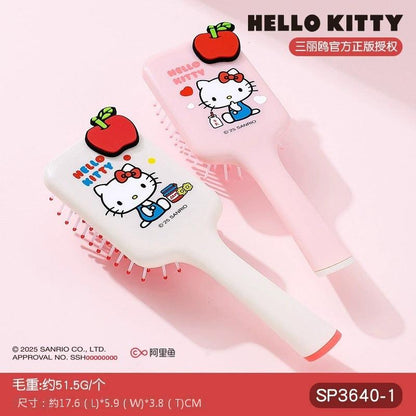 【包包寶】現貨 三麗鷗 梳子 Hello Kitty 氣墊梳 卡通按摩梳 可愛便攜摺疊梳 鏡梳 送禮 規格圖片 1