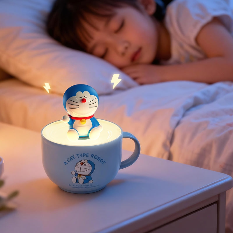 【洛克空間】現貨 哆啦A夢 下午茶 小夜燈 氛圍燈 牀頭燈 燈具 送禮 小叮噹 規格圖片 1