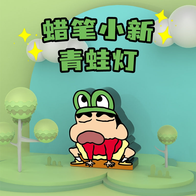 【現貨】正版 蠟筆小新 cos青蛙 小夜燈 牀頭燈 睡眠燈 節能不耗電 新之助 夜燈 療癒 禮物 規格圖片 1