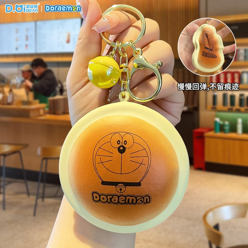 【超逗熊】現貨 哆啦A夢 鑰匙扣 鑰匙圈 周邊記憶麪包掛件 吊飾 小叮噹 送禮 規格圖片 1