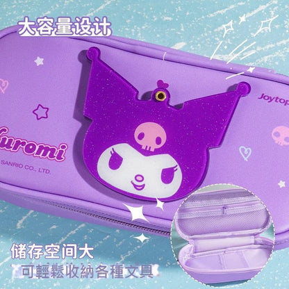 【香港悅木】現貨 三麗鷗 庫洛米 卡通筆袋 筆盒 帶鏡子功能 文具 送禮 規格圖片 1