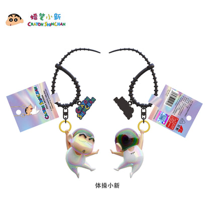 【千寶】現貨 蠟筆小新 黑白裝扮系列 鑰匙扣 鑰匙圈 掛飾 吊飾 掛件 機車 新之助 禮物 小白 規格圖片 1