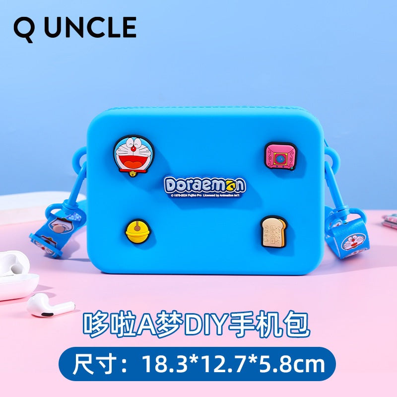 【Q UNCLE】正版現貨 哆啦A夢 DIY盒子手機包 零錢包 包包 硬幣包 耳機包 小叮噹 掛件 哆啦a夢 收納包 規格圖片 2