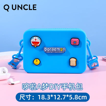 【Q UNCLE】正版現貨 哆啦A夢 DIY盒子手機包 零錢包 包包 硬幣包 耳機包 小叮噹 掛件 哆啦a夢 收納包 規格圖片 2
