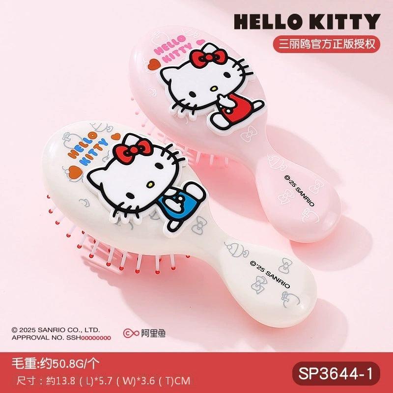 【包包寶】現貨 三麗鷗 梳子 Hello Kitty 氣墊梳 卡通按摩梳 可愛便攜摺疊梳 鏡梳 送禮 規格圖片 2