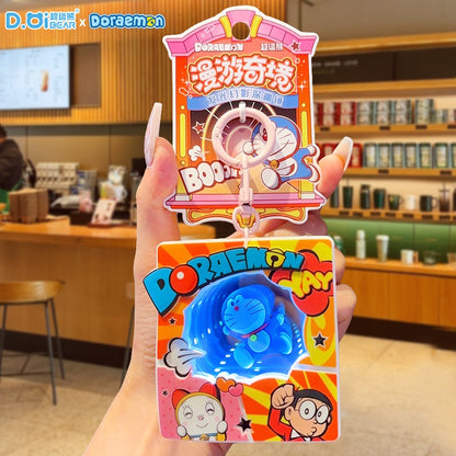 【超逗熊】正版現貨 哆啦A夢 鑰匙圈 公仔創意發光鑰匙扣 掛件 學生書包卡通小掛飾 送禮 規格圖片 2