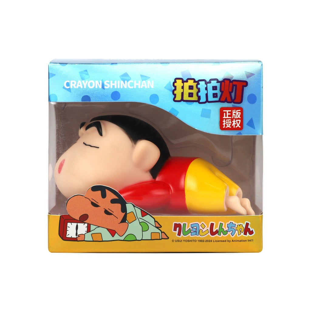 【魔卡丘】正版現貨 蠟筆小新 晚安拍拍燈 小夜燈 氛圍燈 夜燈 牀頭燈 小白 新之助 送禮 療癒 送禮 規格圖片 2