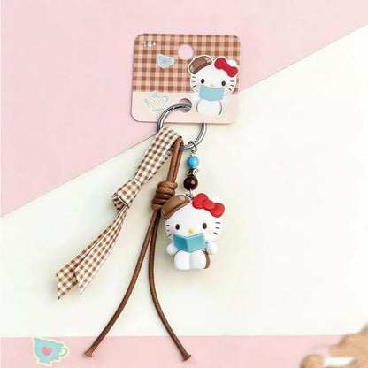 【冉紅】正版現貨 三麗鷗 鑰匙圈 鑰匙扣 掛件 吊飾 復古系列 KT貓 HelloKitty 送禮 規格圖片 2